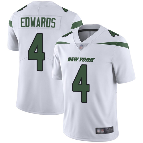 New York Jets Limited White Men Lac Edwards Road Jersey NFL Football #4 Vapor Untouchable->women nfl jersey->Women Jersey